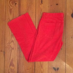 J. Crew matchstick orange cords